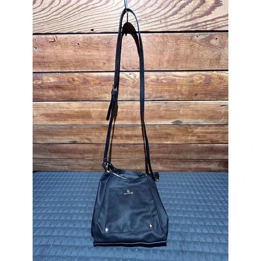 Daisy Fuentes Handbag Faux Leather-Pebbled Black